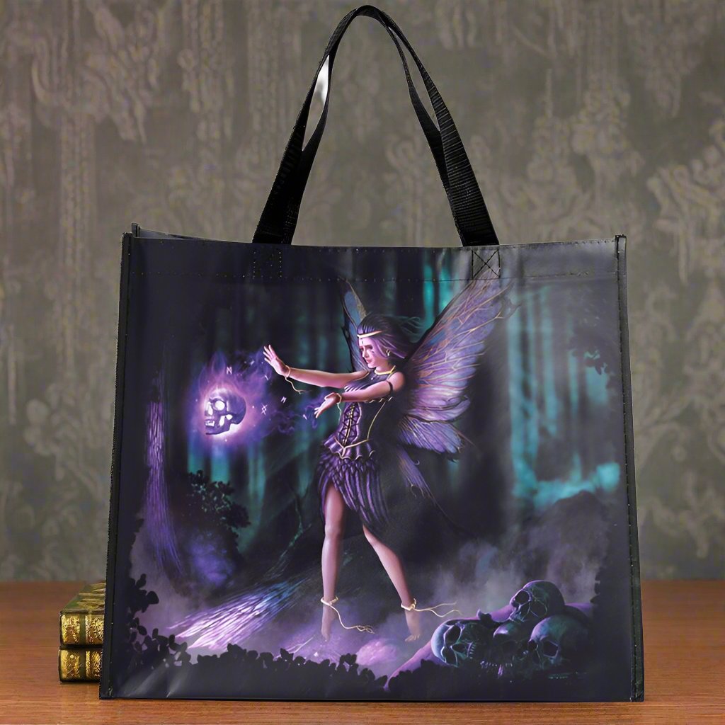 Eleanoras DARK FAIRY & SKULL SHOPPING BAG Shopping Bags