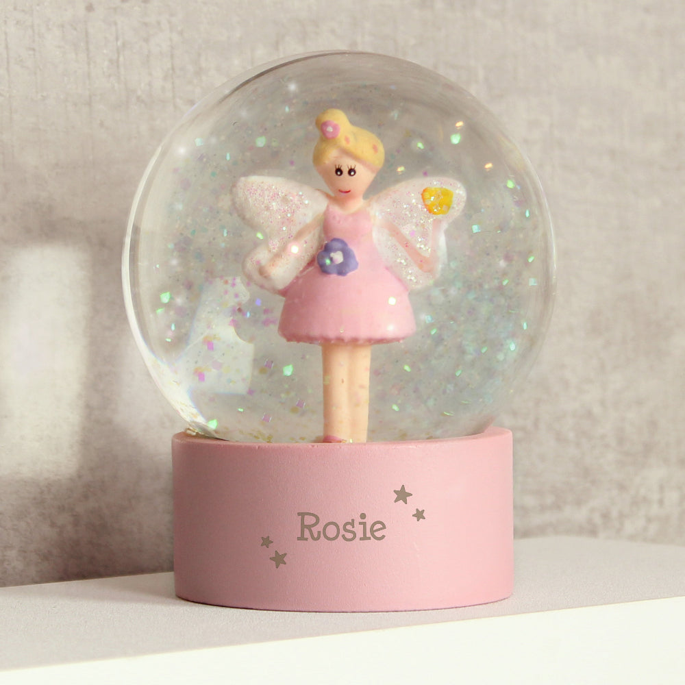 Eleanoras Personalised Fairy  Glitter Snow Globe Snow Globes