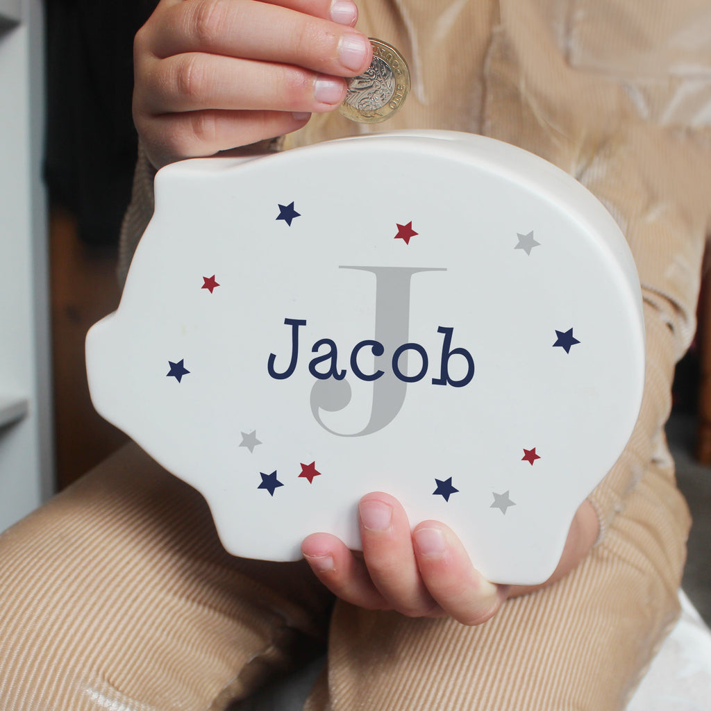 Eleanoras Personalised Name & Initial Piggy Bank Money Boxes