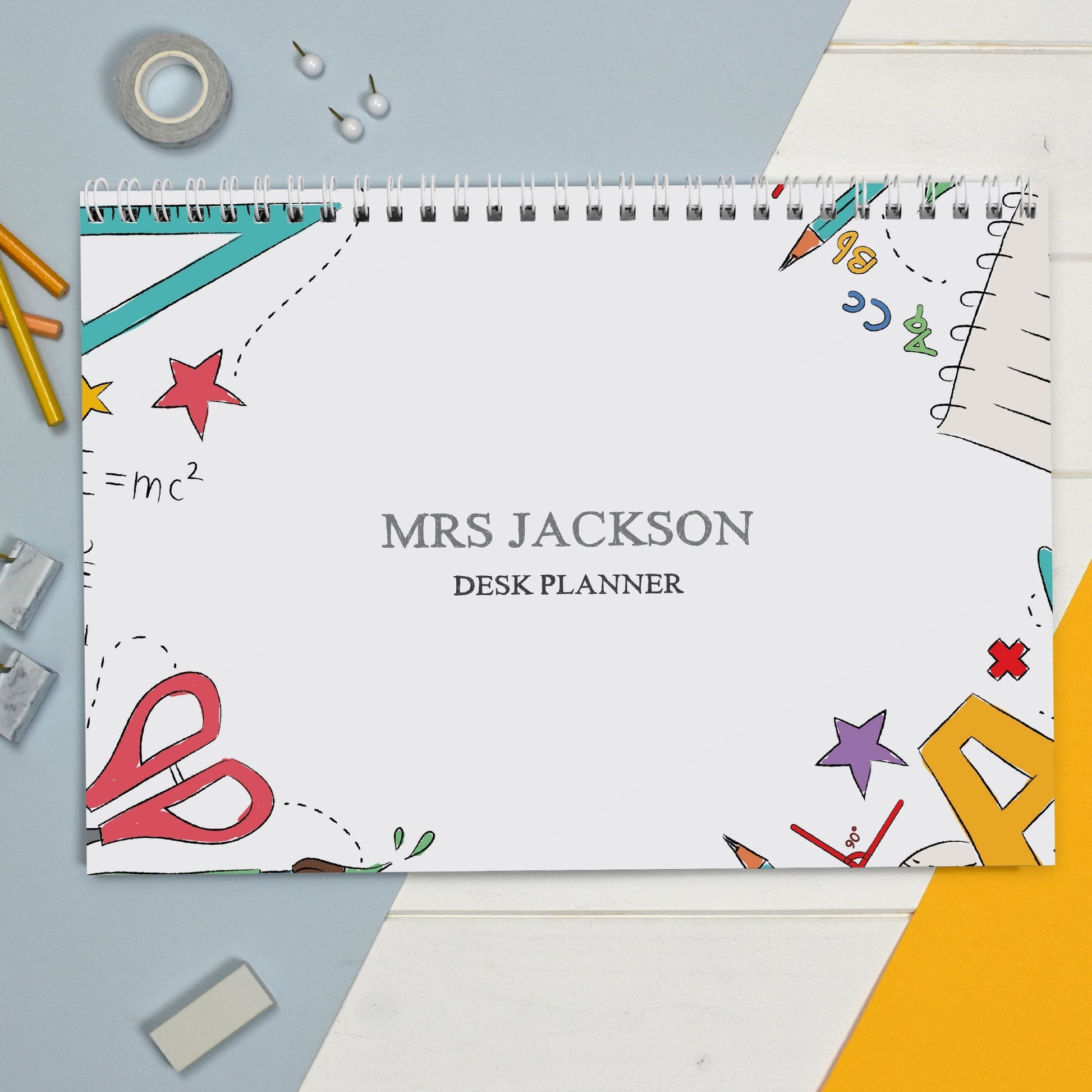 Eleanoras Personalised Teacher  Desk Planner 