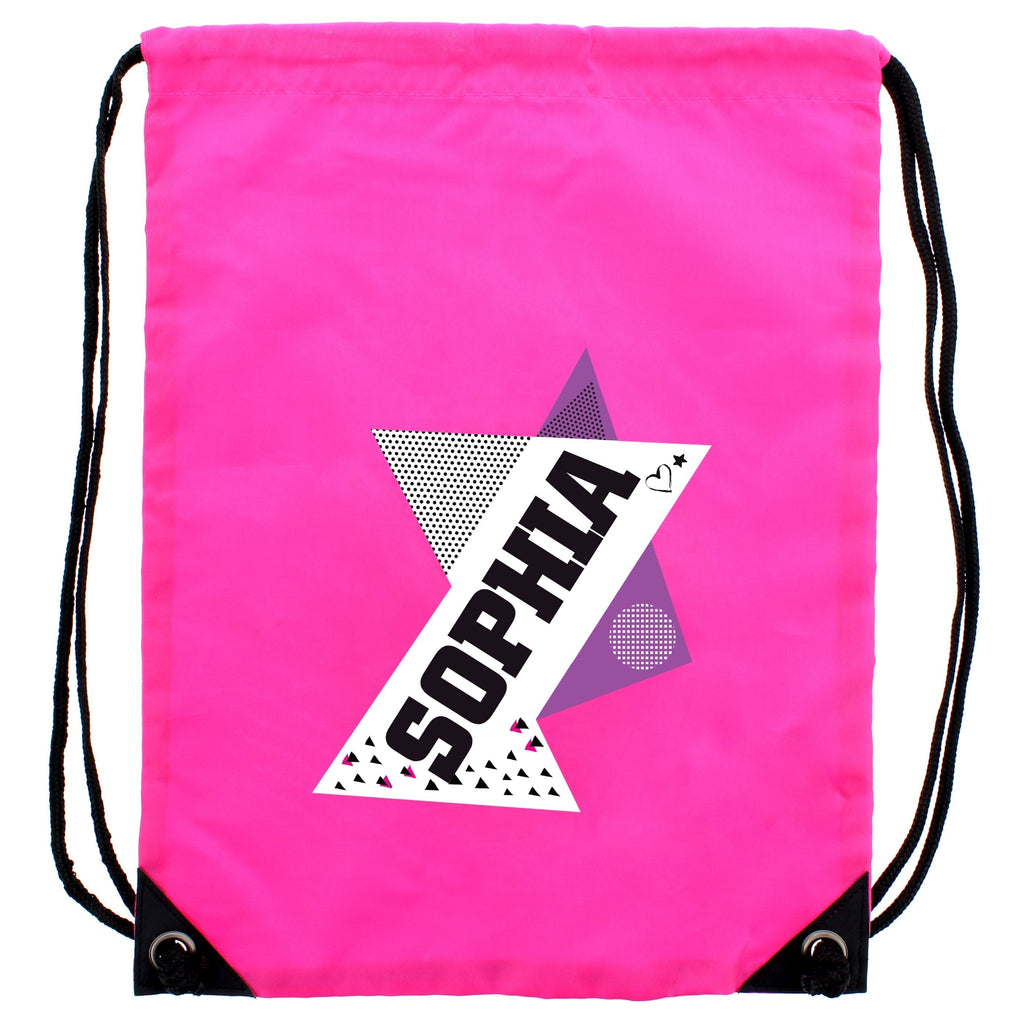 Eleanoras Personalised Dance Pink Drawstring  Bag PE Kit Bags