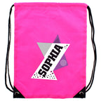 Eleanoras Personalised Dance Pink Drawstring  Bag PE Kit Bags