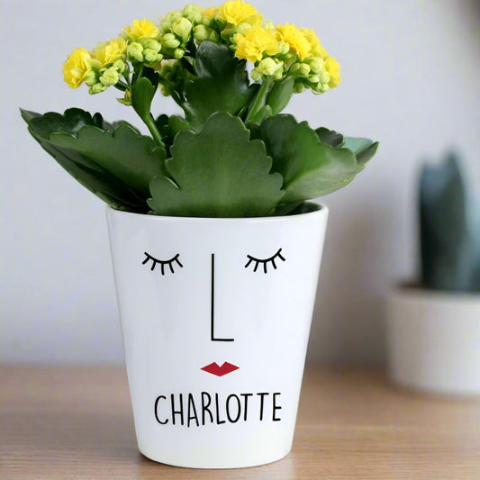 MRS FACE PERSONALISED PLANT POT Plant Pots from Eleanoras