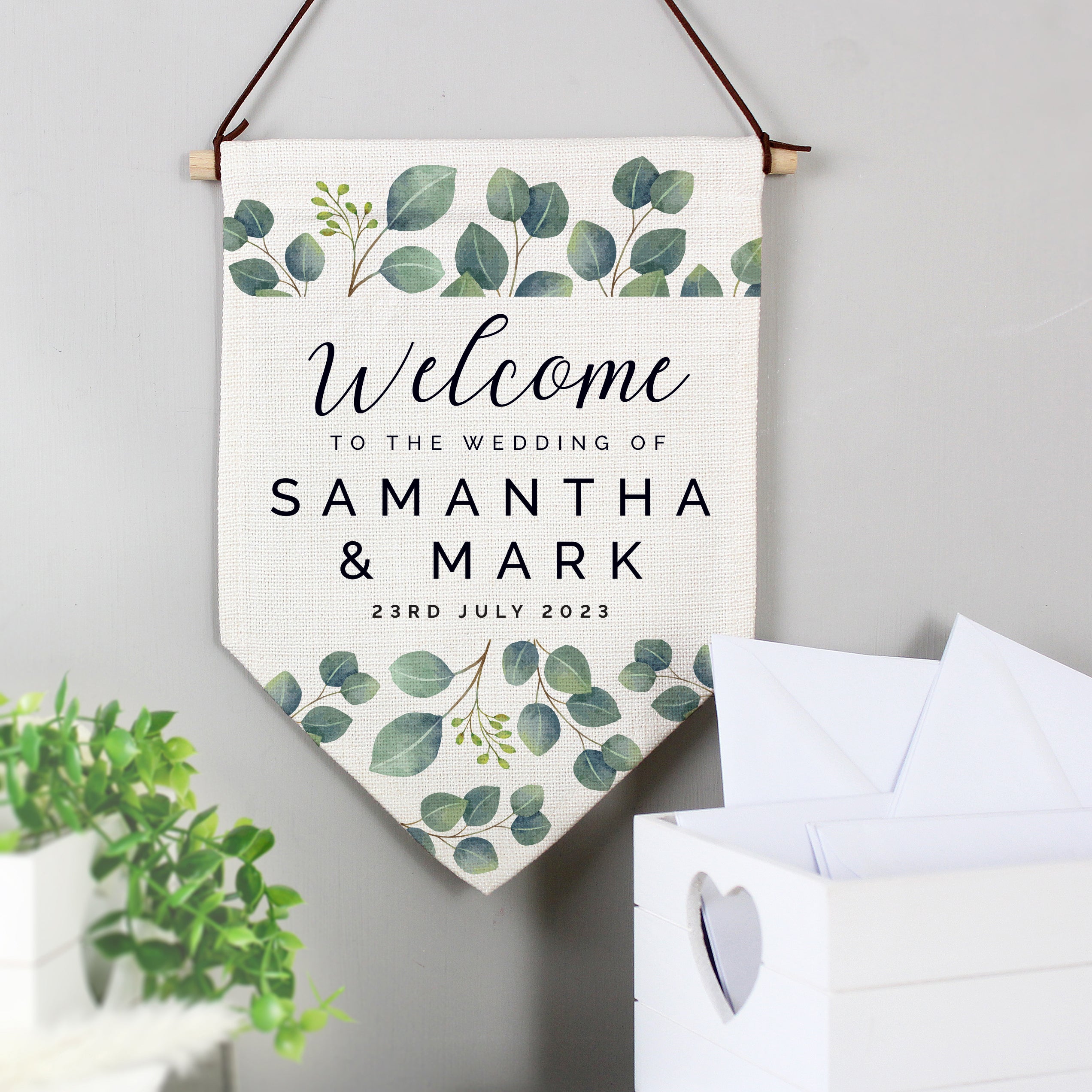Eleanoras Personalised Welcome To The Wedding Banner Wall Hangings & Plaques