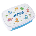 Eleanoras Personalised Dinosaur Blue Lunch Box Lunch Bags & Boxes