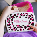 Eleanoras Personalised Leopard Print Lunch Box Lunch Bags & Boxes