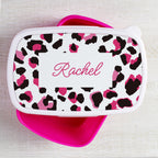 Eleanoras Personalised Leopard Print Lunch Box Lunch Bags & Boxes