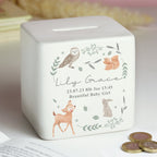 Eleanoras Woodland Animals Personalised Money Box Money Boxes