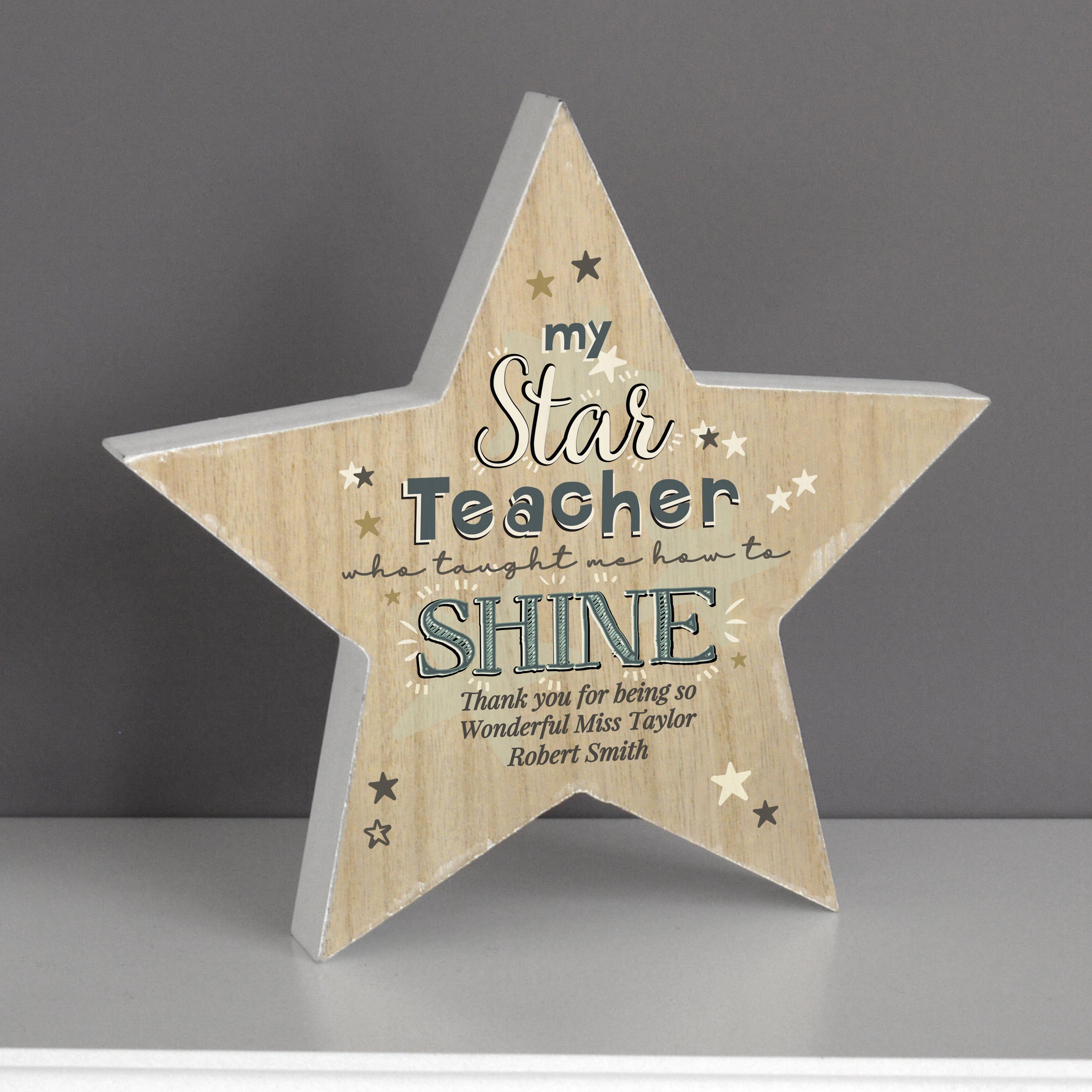 Eleanoras Personalised My Star Teacher Star Decoration 