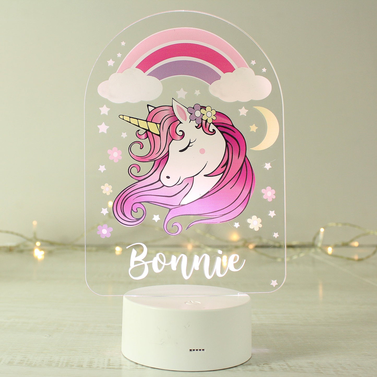 Eleanoras UNICORN PERSONALISED NIGHT LIGHT NOVELTY LIGHTS