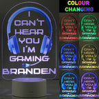 Eleanoras Personalised Blue Gaming Light Novelty Lights