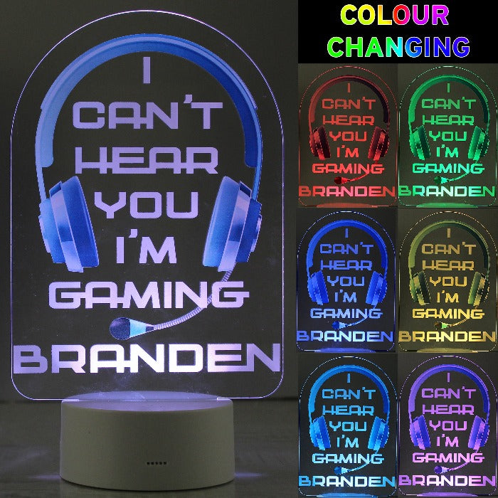 BLUE GAMING NIGHT LIGHT