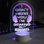Eleanoras Pink Gaming LED Colour Changing Night Light Novelty Lights