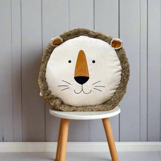 Childs Lion Face Cushion