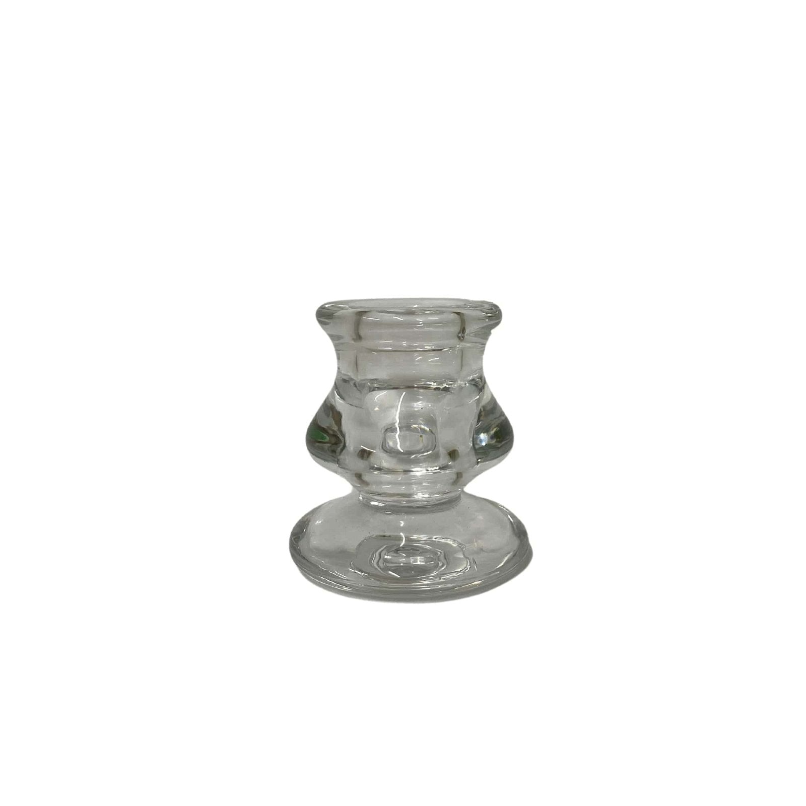 Eleanoras Clear Glass Candle Holder 6cm 