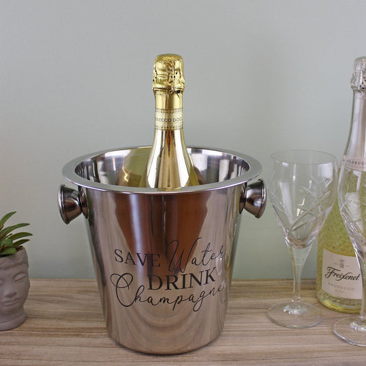 Eleanoras Stainless Steel Champagne Bucket With Handles 