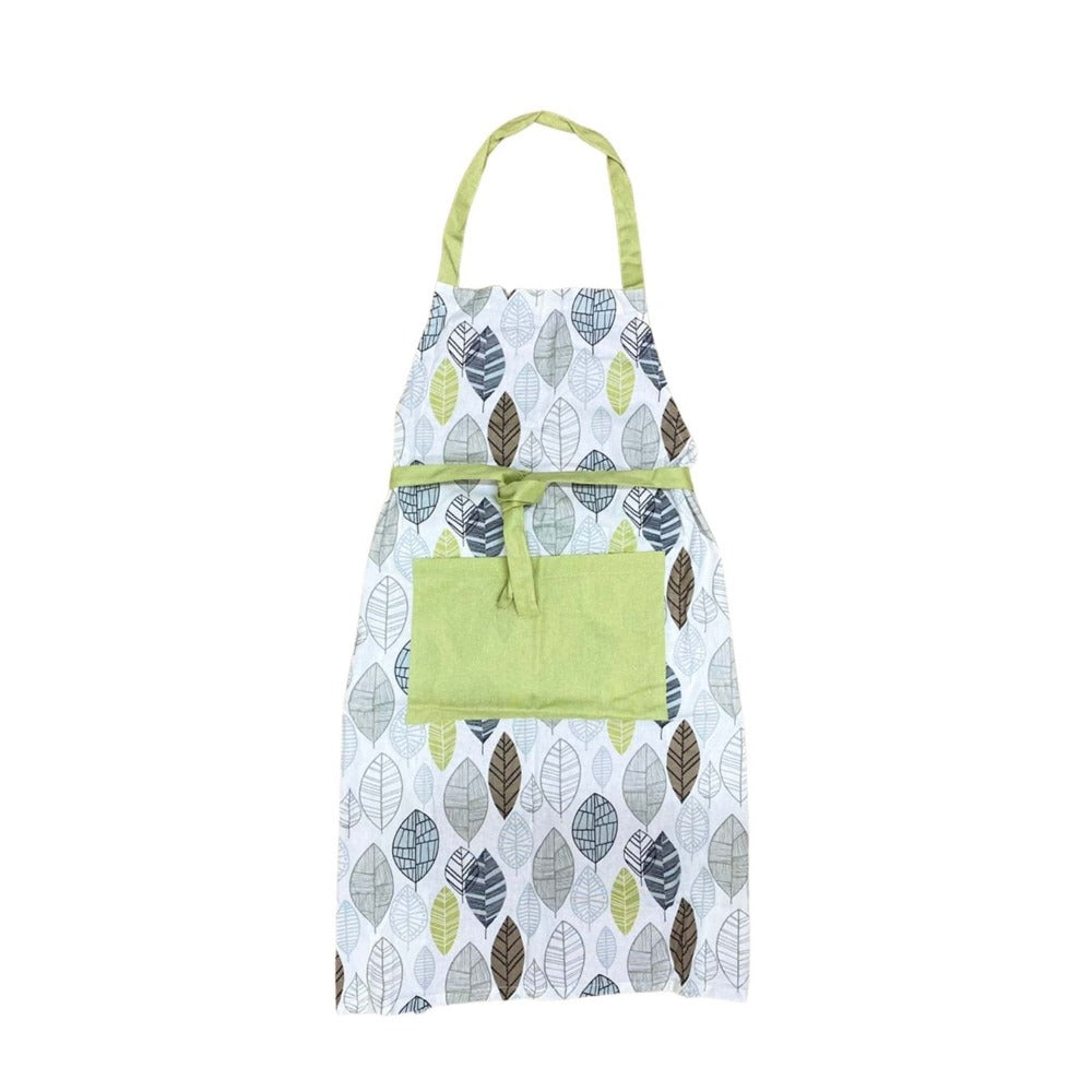 GREEN LEAF PRINT KITCHEN APRON