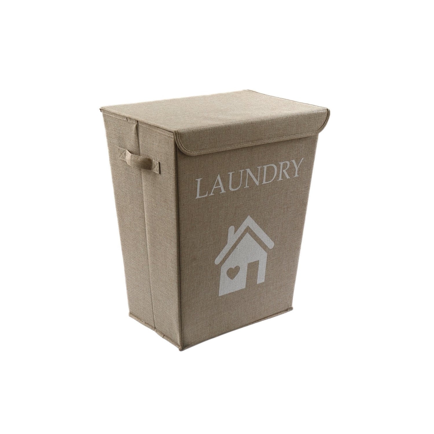 Eleanoras Natural Jute Fabric Laundry Basket 50cm 