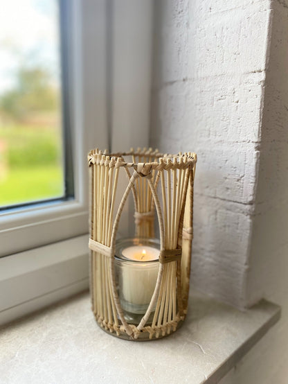 Eleanoras Rattan Candle Holder Large CANDLE HOLDERS