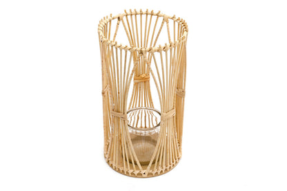 Eleanoras Rattan Candle Holder Large CANDLE HOLDERS