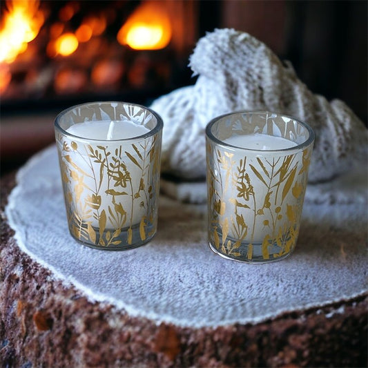 Eleanoras Scented Leaf Votive Candles, Pack of 2 