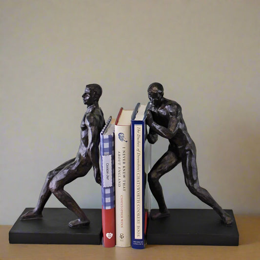 MALE STATUE BOOKENDS