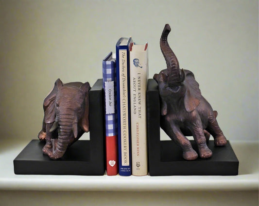 ELEPHANT BOOKENDS