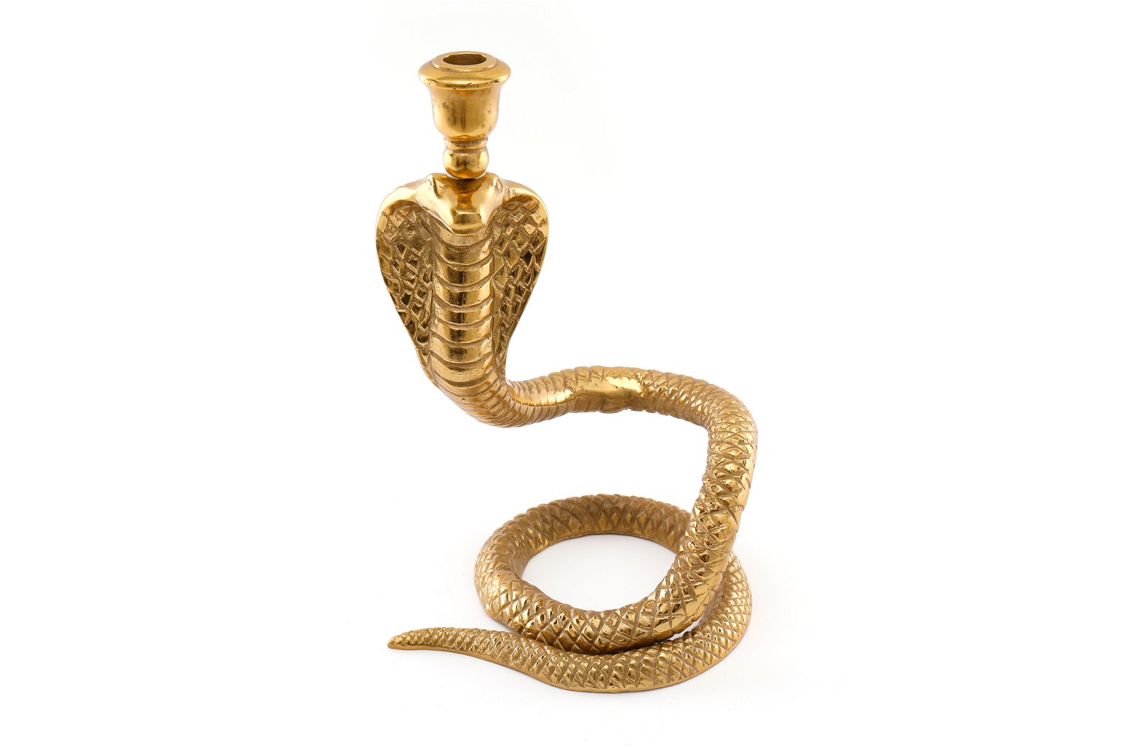 Eleanoras Large Gold Snake Candle Holder CANDLE HOLDERS