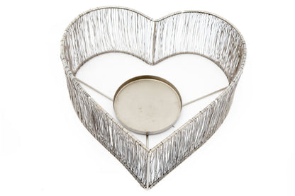 Silver Heart Candle Holder  from Eleanoras
