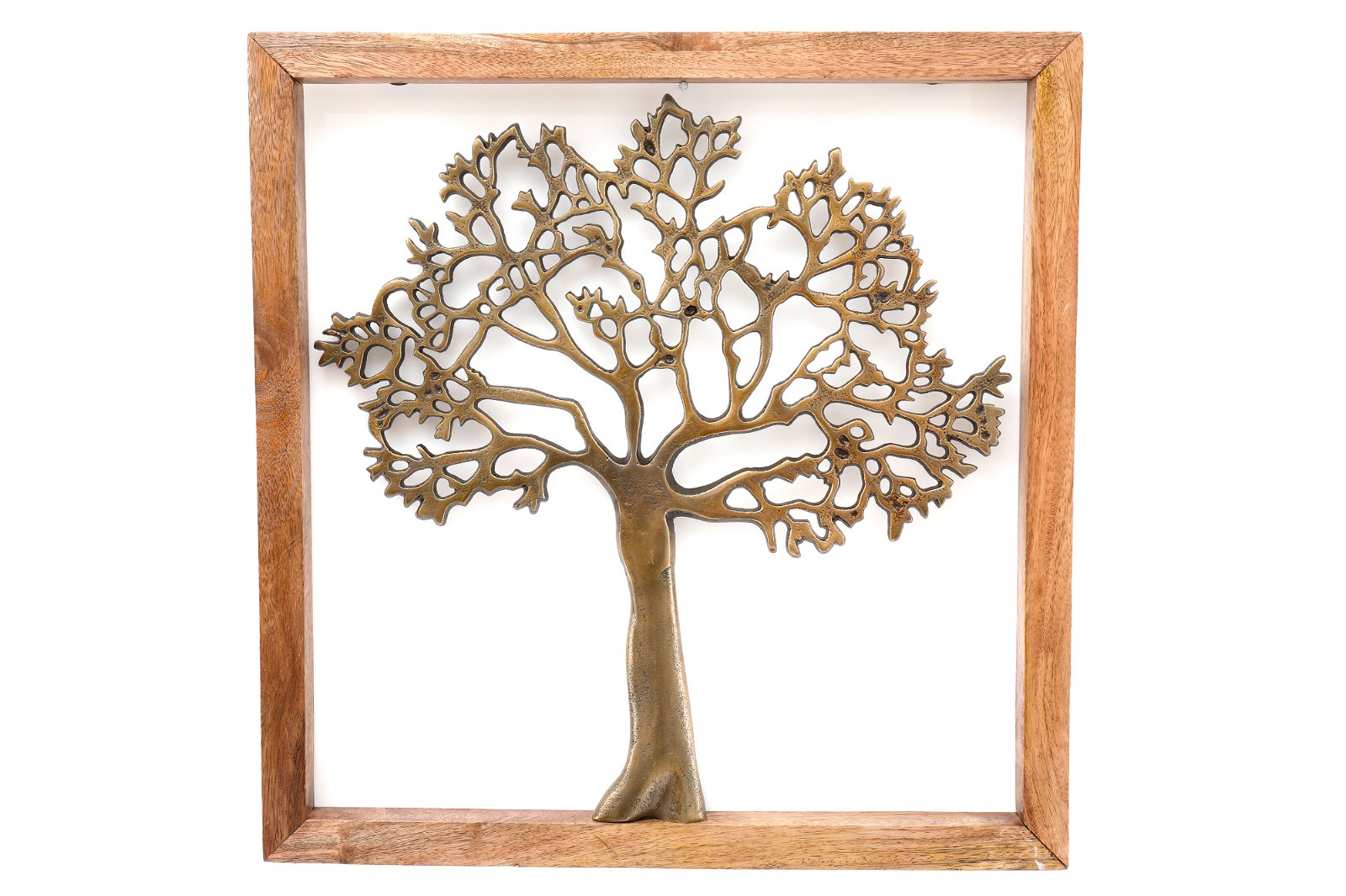 Eleanoras Gold Tree Of Life In Wooden Frame 