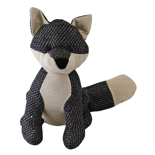 FOX GREY FABRIC DOORSTOP