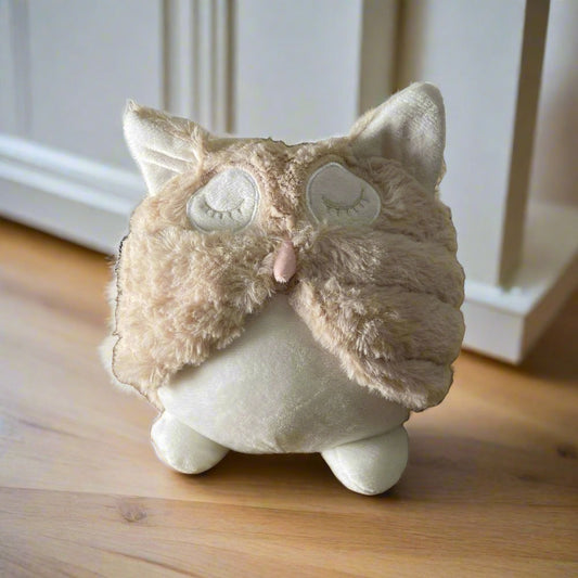 CREAM SOFT OWL DOOR STOP