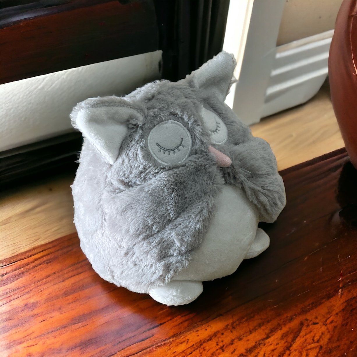 Eleanoras Grey Soft Owl Door Stop Door Stops