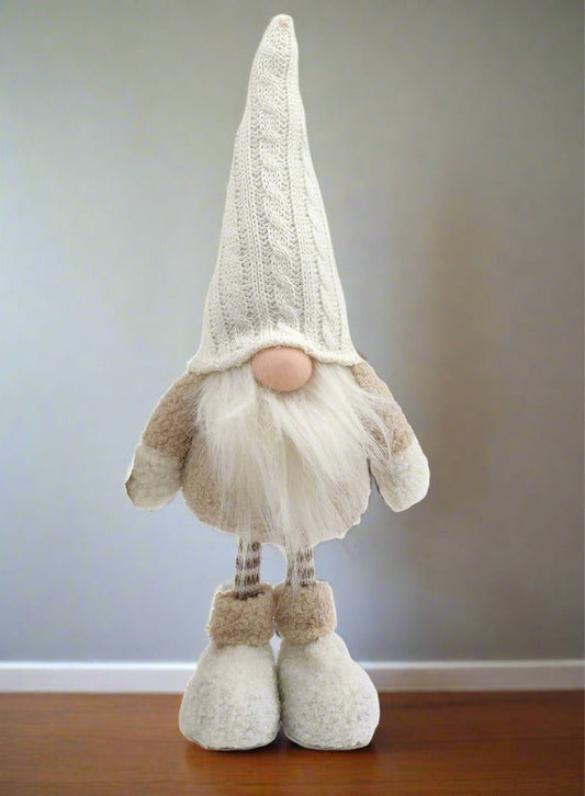 STANDING GONK WITH WHITE KNITTED HAT