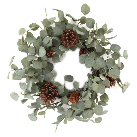 Eleanoras Eucalyptus & Pinecone Wreath Artificial Wreaths