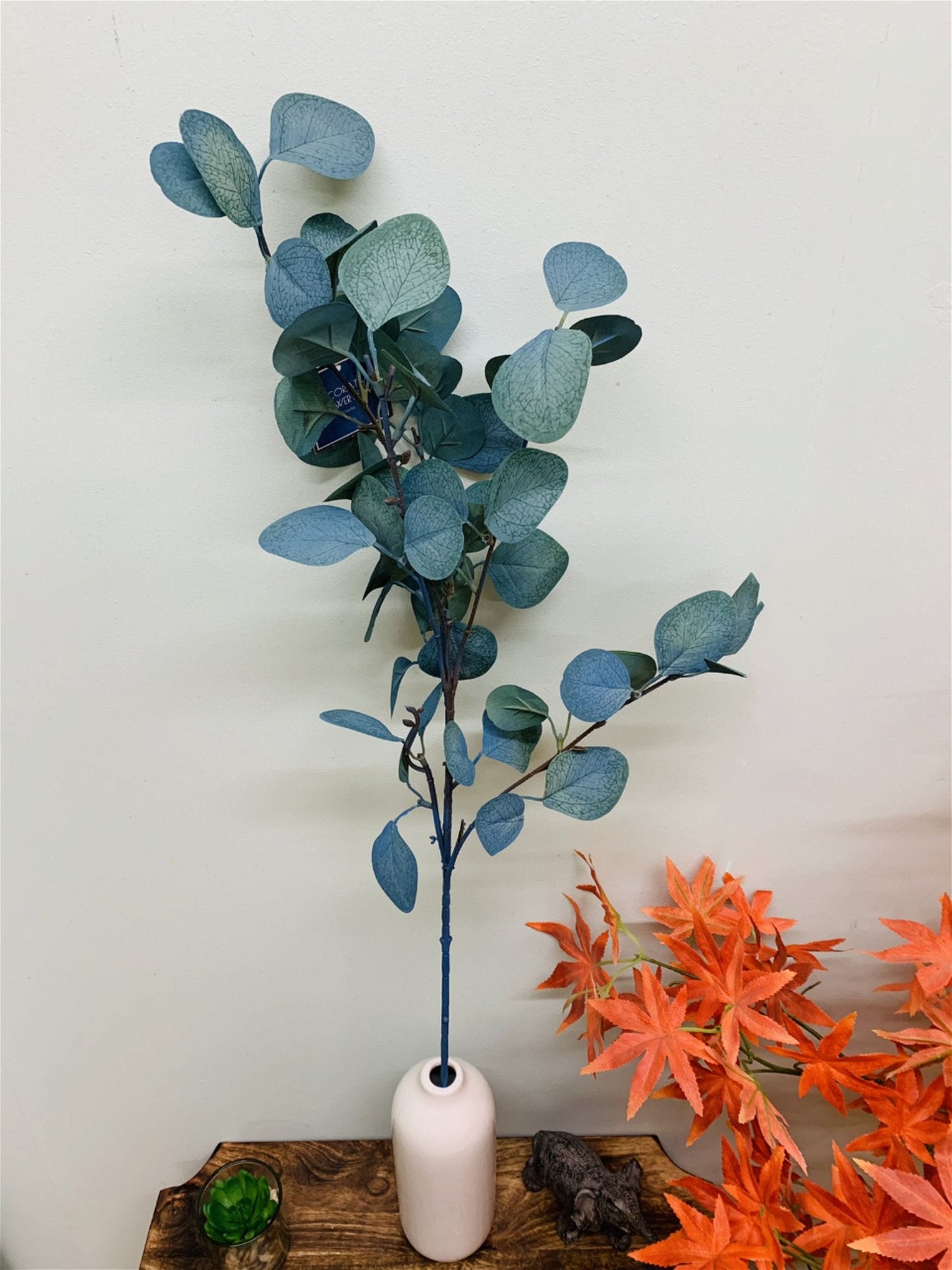 Eleanoras Blue Eucalyptus Stem 90cm Artificial Stems