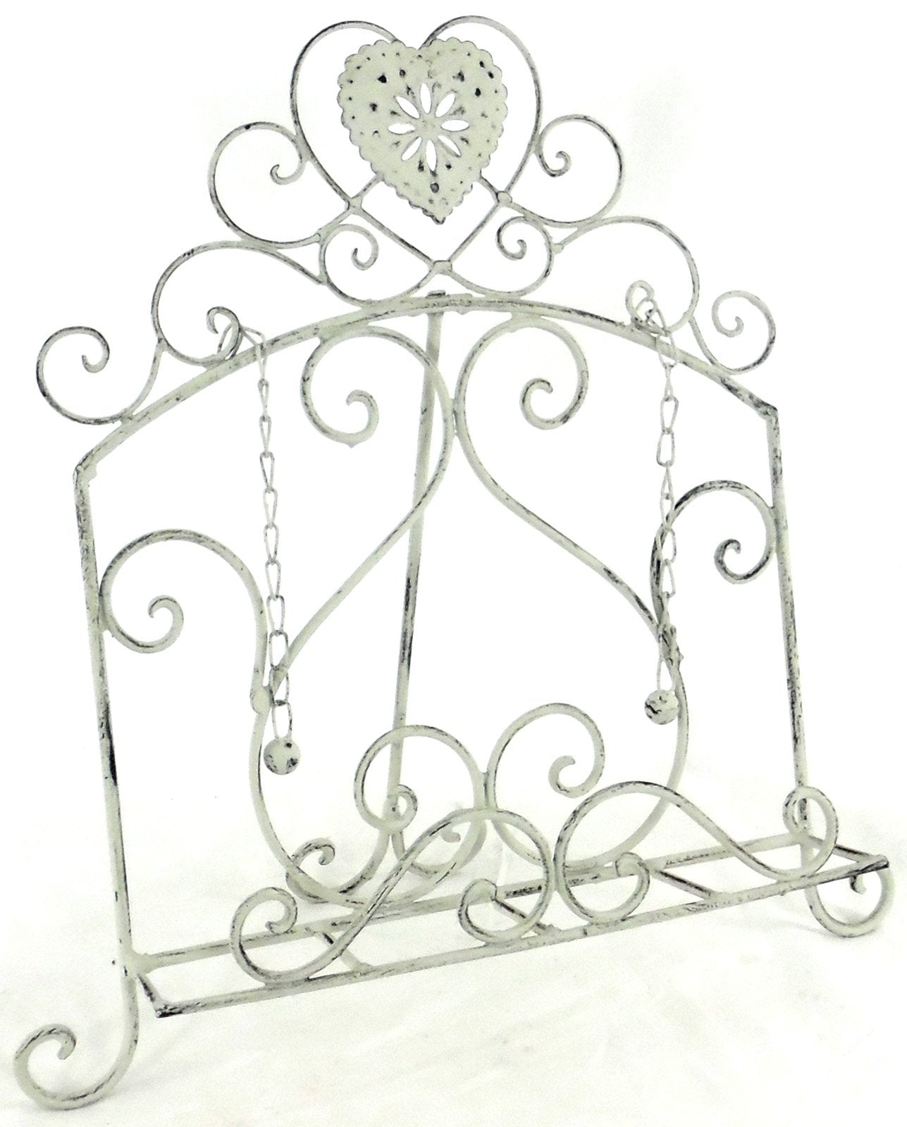 Eleanoras Grey Heart Cookery Book Holder 