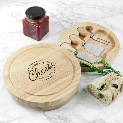 HANDS OFF PERSONALISED CHEESE BOARD SET CHEESE BOARDS from Eleanoras