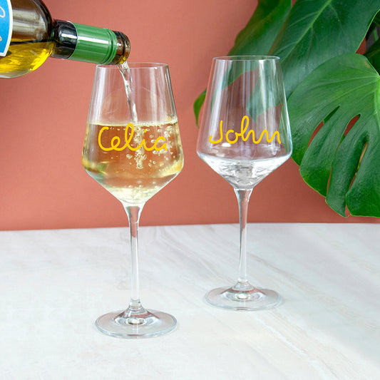 Personalised Summer Style Wine Glass