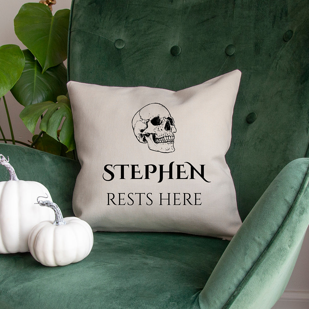 Eleanoras Personalised Skull Cushion Cover Cushions & Covers