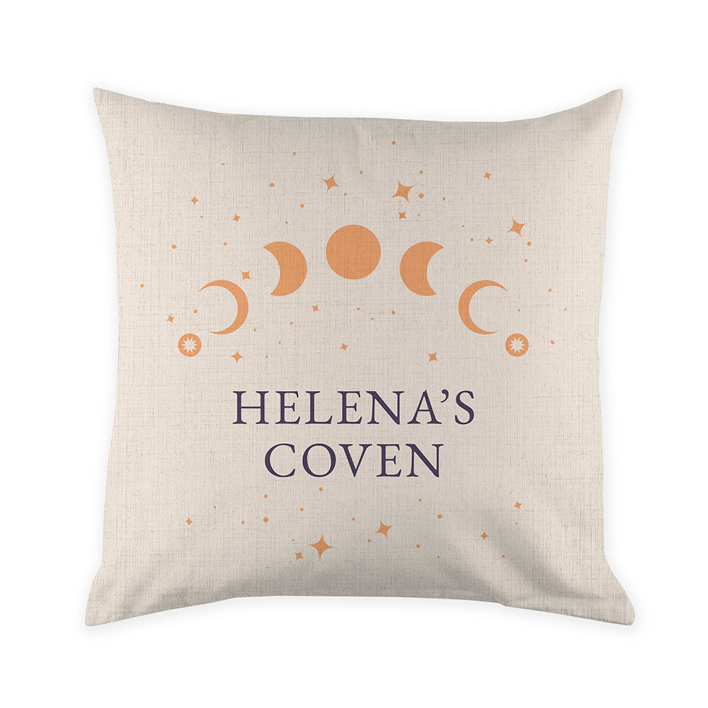 Eleanoras CELESTIAL MOON PHASE PERSONALISED CUSHION COVER Cushion Covers
