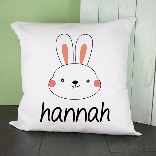 Eleanoras LITTLE BUNNY FACE PERSONALISED CUSHION COVER Cushions