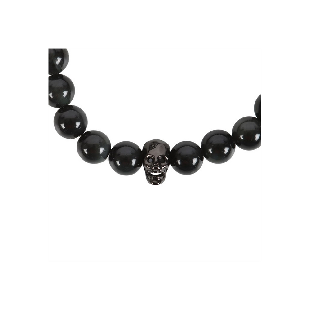 Eleanoras Black Obsidian Skull Bracelet Jewellery