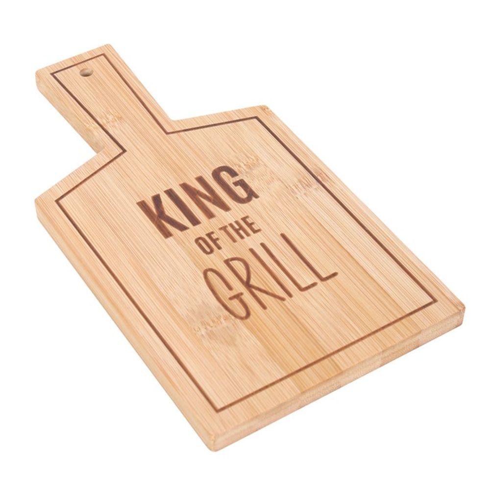 Eleanoras KING OF THE GRILL BAMBOO SERVING BOARD Serving Boards