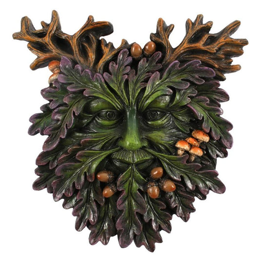 GREEN MAN SMALL FACE PLAQUE