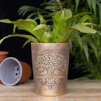 Eleanoras Tree Of Life Bronze Terracotta Plant Pot Plant Pots