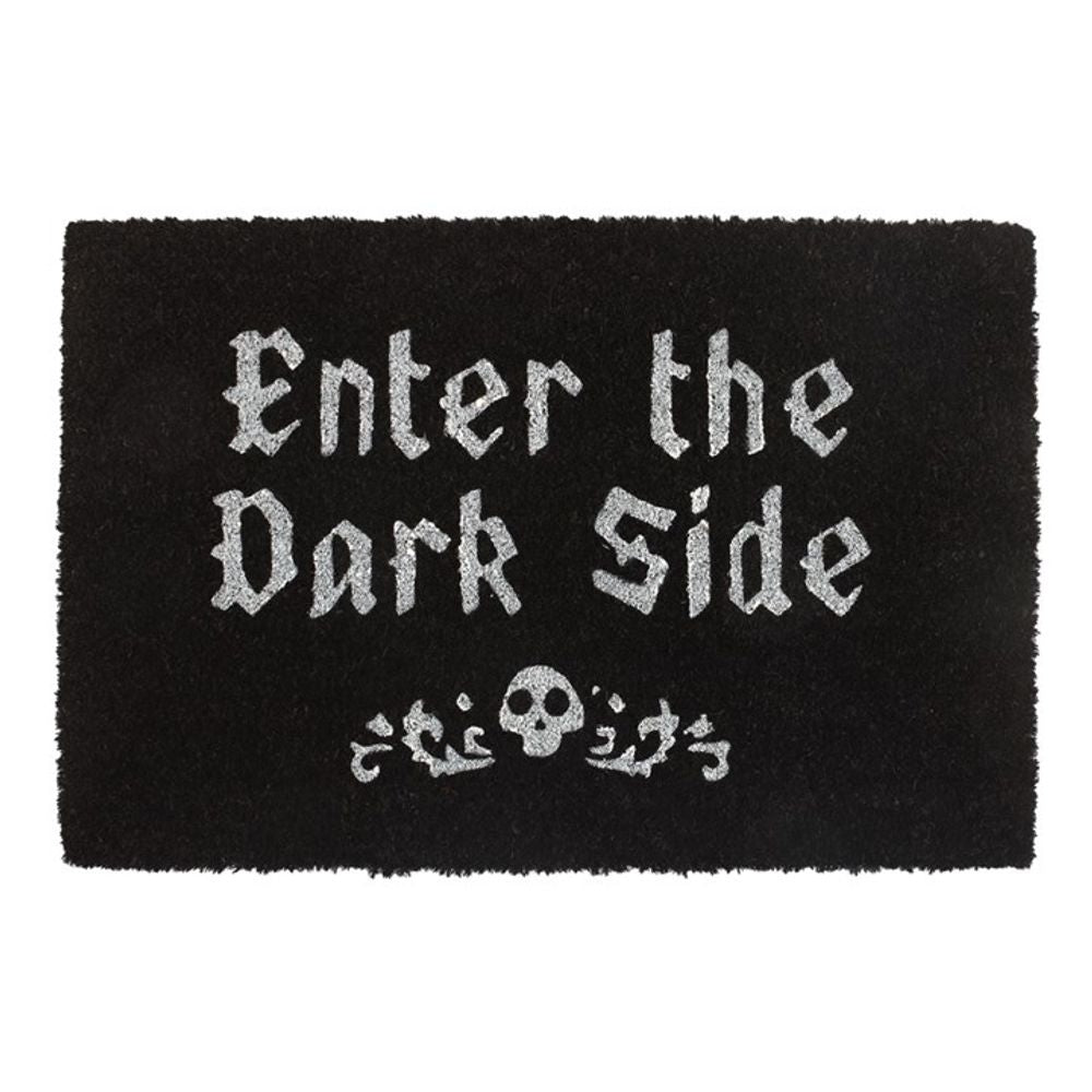 ENTER THE DARK SIDE BLACK COIR DOORMAT