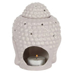 Eleanoras SMALL GREY BUDDHA HEAD OIL BURNER Oil Burners
