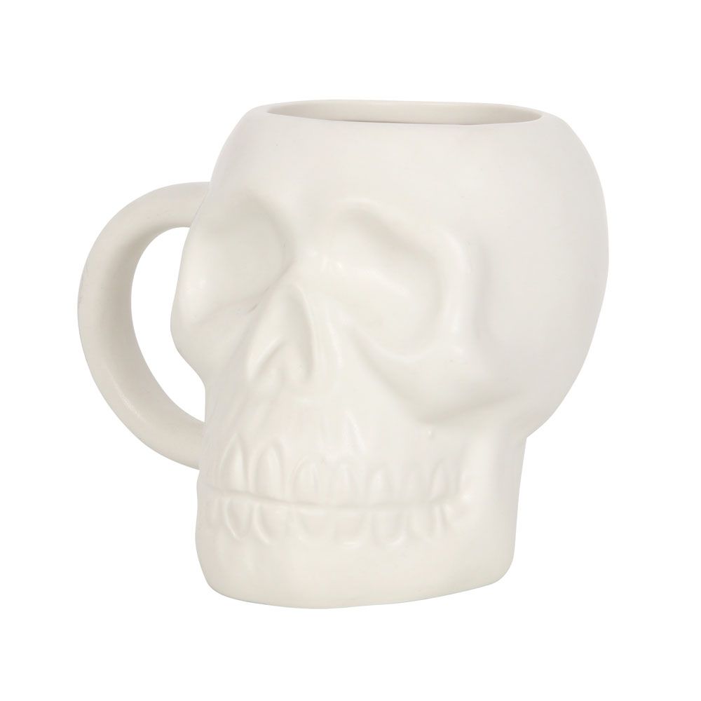 Eleanoras MATTE WHITE SKULL MUG Mugs