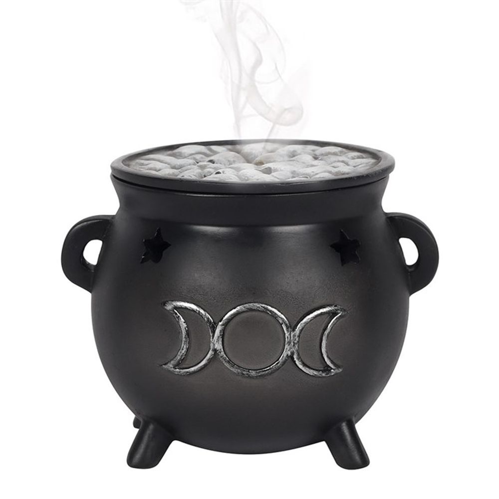 Eleanoras Triple Moon Cauldron Incense Cone Holder Incense Holders